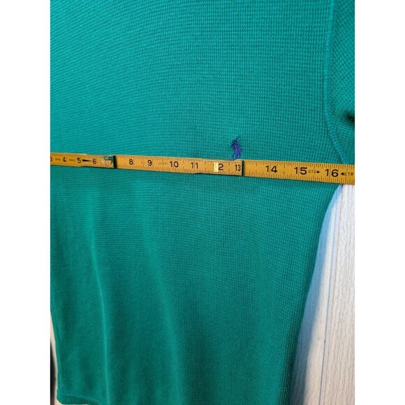 Polo Ralph Lauren Small Green Pony Thermal Base Layer Shirt Womens Long Sleeve - Picture 5 of 6